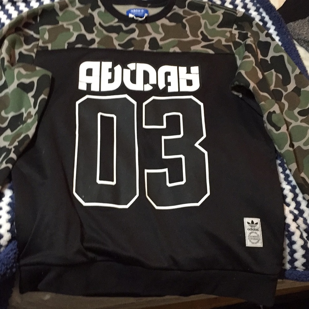 Adidas camo sweater